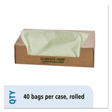 Ecosafe-6400 Bags, 48 Gal, 0.85 Mil, 42" X 48", Green, 40-box