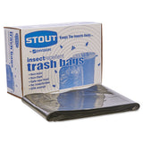 Insect-repellent Trash Bags, 35 Gal, 2 Mil, 33" X 45", Black, 80-box