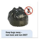 Insect-repellent Trash Bags, 35 Gal, 2 Mil, 33" X 45", Black, 80-box