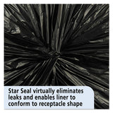 Total Recycled Content Plastic Trash Bags, 33 Gal, 1.3 Mil, 33" X 40", Brown-black, 100-carton