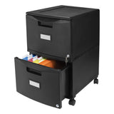 Two-drawer Mobile Filing Cabinet, 14.75w X 18.25d X 26h, Black