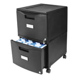 Two-drawer Mobile Filing Cabinet, 14.75w X 18.25d X 26h, Black