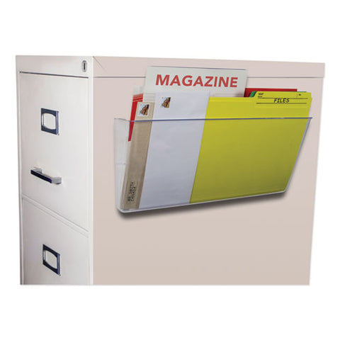 Unbreakable Magnetic Wall File, Letter-legal, 16 X 7, Single Pocket, Clear