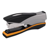 Optima 40 Desktop Stapler, 40-sheet Capacity, Silver-black-orange