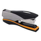 Optima 40 Desktop Stapler, 40-sheet Capacity, Silver-black-orange