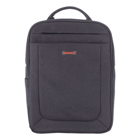 Cadence 2 Section Business Backpack, For Laptops 15.6", 6" X 6" X 17", Charcoal