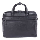 Valais Executive Briefcase, Holds Laptops 15.6", 4.75" X 4.75" X 11.5", Black