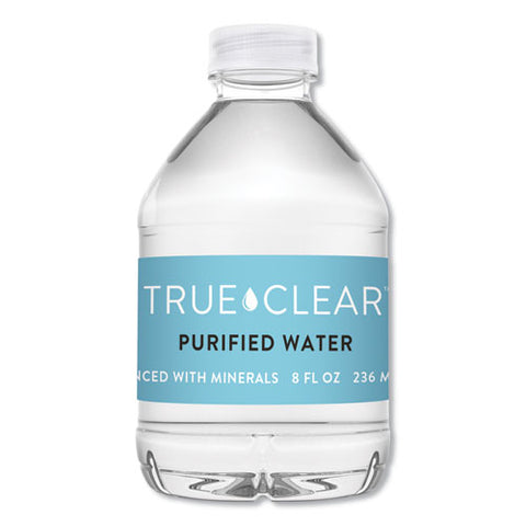 Purified Bottled Water, 8 Oz Bottle, 24 Bottles-carton