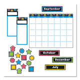 Bold Strokes Wipe-off Calendar Bulletin Board Set, Assorted, 18" X 26.5"