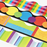 Terrific Trimmers Border, 2 1-4 X 39" Panels, Color Collage Designs, 48-set