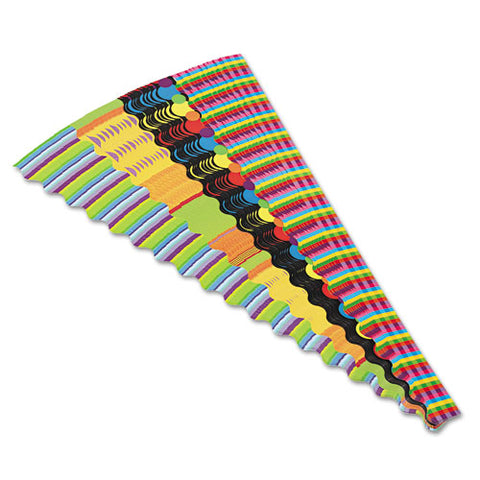 Terrific Trimmers Border, 2 1-4 X 39" Panels, Color Collage Designs, 48-set