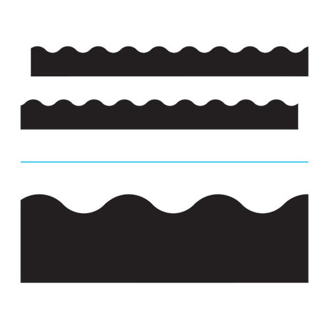 Terrific Trimmers Solid Colors Board Trim, 2 1-4" X 39 Ft, Black