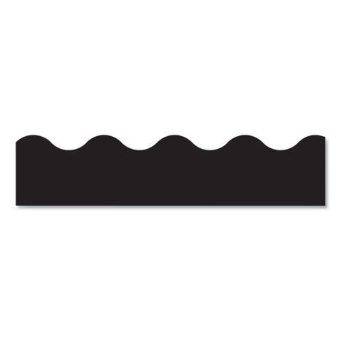 Terrific Trimmers Solid Colors Board Trim, 2 1-4" X 39 Ft, Black