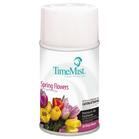Premium Metered Air Freshener Refill, Spring Flowers, 5.3 Oz Aerosol, 12-carton