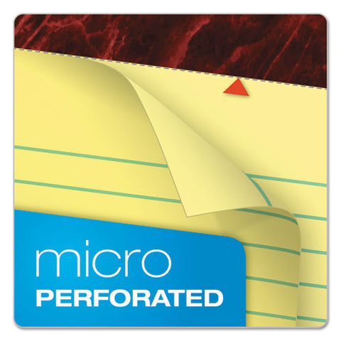 Gold Fibre Writing Pads, Wide-legal Rule, 8.5 X 14, Canary, 50 Sheets, Dozen