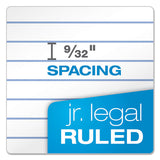 Recycled Writing Pads, Narrow Rule, 5 X 8, White, 50 Sheets, Dozen