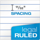 Double Sheet Pads, Wide-legal Rule, 8.5 X 11.75, White, 100 Sheets