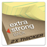 Double Sheet Pads, Pitman Rule, 8.5 X 11.75, Canary, 100 Sheets