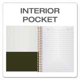 Gold Fibre Personal Notebooks, 1 Subject, Medium-college Rule, Classic Green Cover, 7 X 5, 100 Sheets