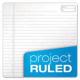 Gold Fibre Wirebound Writing Pad W- Cover, 1 Subject, Project Notes, Green Cover, 8.5 X 11.75, 70 Sheets