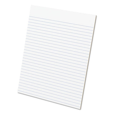 Glue Top Pads, Wide-legal Rule, 8.5 X 11, White, 50 Sheets, Dozen
