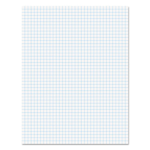 Quadrille Pads, 4 Sq-in Quadrille Rule, 8.5 X 11, White, 50 Sheets