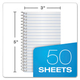 Memo Books, Narrow Rule, 5 X 3, White, 50 Sheets