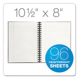 Royale Wirebound Business Notebook, College, Black-gray, 10.5 X 8, 96 Sheets