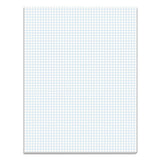 Quadrille Pads, 5 Sq-in Quadrille Rule, 8.5 X 11, White, 50 Sheets