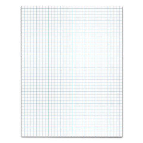 Cross Section Pads, 4 Sq-in Quadrille Rule, 8.5 X 11, White, 50 Sheets