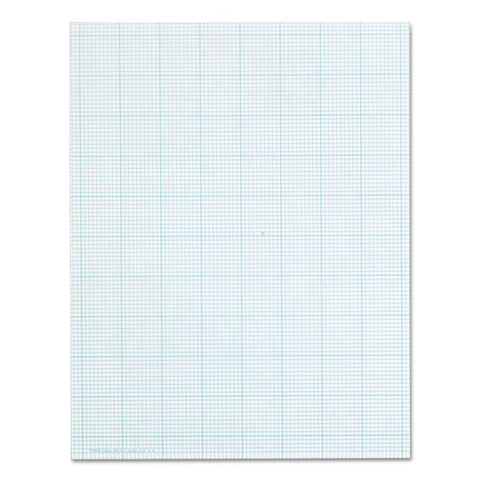 Cross Section Pads, 10 Sq-in Quadrille Rule, 8.5 X 11, White, 50 Sheets