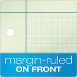 Engineering Computation Pads, 5 Sq-in Quadrille Rule, 8.5 X 11, Green Tint, 200 Sheets