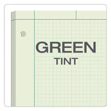Engineering Computation Pads, 5 Sq-in Quadrille Rule, 8.5 X 11, Green Tint, 200 Sheets