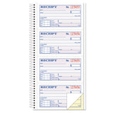 Money-rent Receipt Spiral Book, 2-3-4 X 4 3-4, 2-part Carbonless, 200 Sets-book