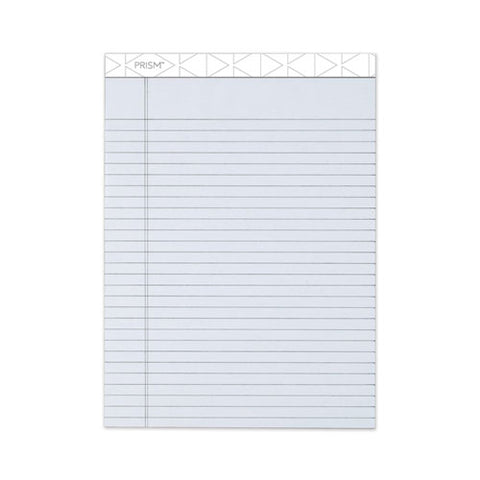 Prism + Writing Pads, Wide-legal Rule, 8.5 X 11.75, Pastel Gray, 50 Sheets, 12-pack