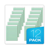 Prism + Colored Writing Pad, Wide-legal Rule, 8.5 X 11.75, Green, 50 Sheets, 12-pack