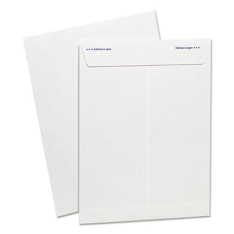 Gold Fibre Fastrip Release And Seal White Catalog Envelope, #10 1-2, Cheese Blade Flap, 9 X 12, White, 100-box