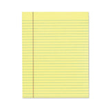 "the Legal Pad" Glue Top Pads, Wide-legal Rule, 8.5 X 11, Canary, 50 Sheets, 12-pack