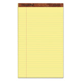 "the Legal Pad" Perforated Pads, Wide-legal Rule, 8.5 X 14, Canary, 50 Sheets, Dozen