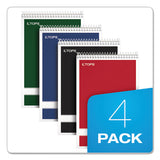Steno Book, Gregg Rule, Assorted Covers, 6 X 9, 80 White Sheets, 4-pack