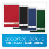 Steno Book, Gregg Rule, Assorted Covers, 6 X 9, 80 White Sheets, 4-pack