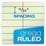 Steno Book, Gregg Rule, Assorted Covers, 6 X 9, 80 Green Tint Sheets, 4-pack