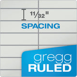Prism Steno Books, Gregg Rule, 6 X 9, Gray, 80 Sheets, 4-pack