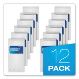 Reporter’s Notebook, Wide-legal Rule, White Cover, 4 X 8, 70 Sheets, 12-pack