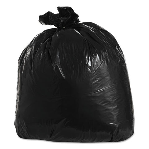 Low-density Can Liners, 33 Gal, 1.25 Mil, 33" X 39", Black, 100-carton