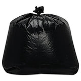 Low-density Can Liners, 56 Gal, 1.6 Mil, 43" X 47", Black, 100-carton