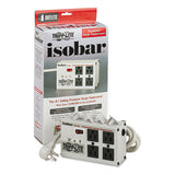 Isobar Surge Protector, 4 Outlets, 6 Ft Cord, 3330 Joules, Diagnostic Leds