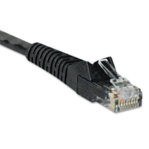 Cat6 Gigabit Snagless Molded Patch Cable, Rj45 (m-m), 7 Ft., Black