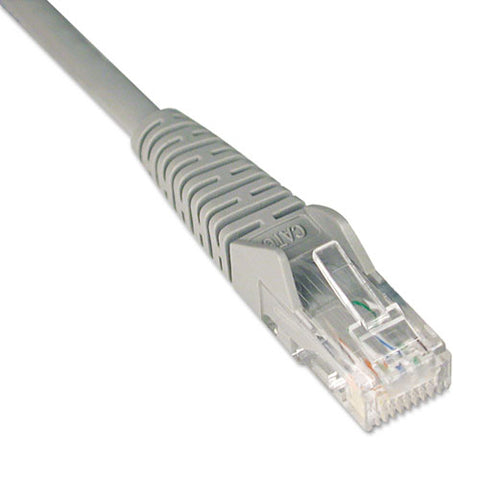 Cat6 Gigabit Snagless Molded Patch Cable, Rj45 (m-m), 50 Ft., Gray