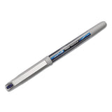 Vision Needle Stick Roller Ball Pen, Fine 0.7mm, Blue Ink, Silver Barrel, Dozen